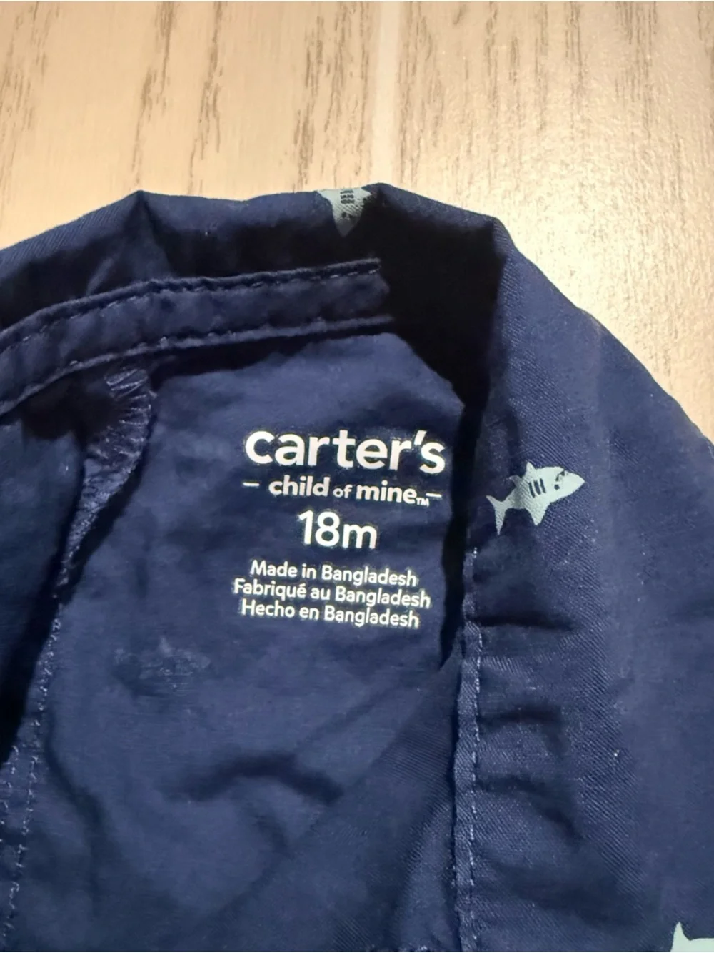 Carter’s‎ Baby Boy 18M Romper Bundle 2 Shortall Outfits Shark Tropical EUC